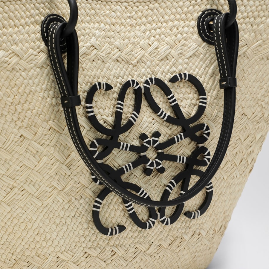Loewe Borsa Anagram Basket media Natural/Black, view 6