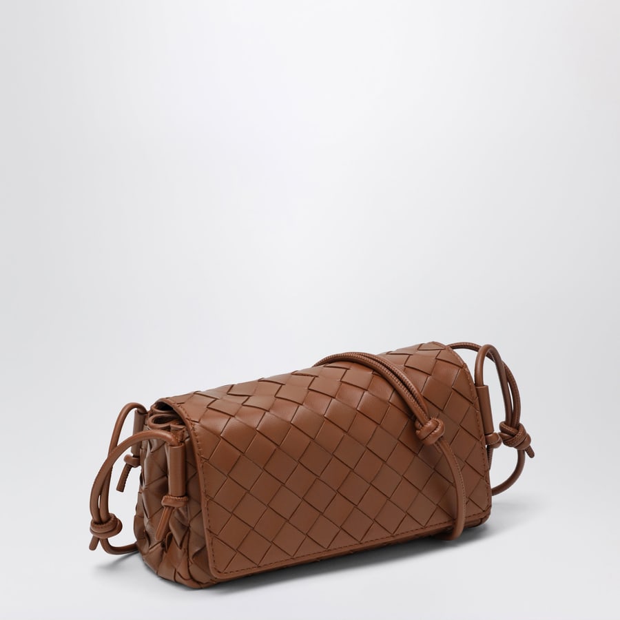 Bottega Veneta Borsa Notturno marrone in Intrecciato, view 3