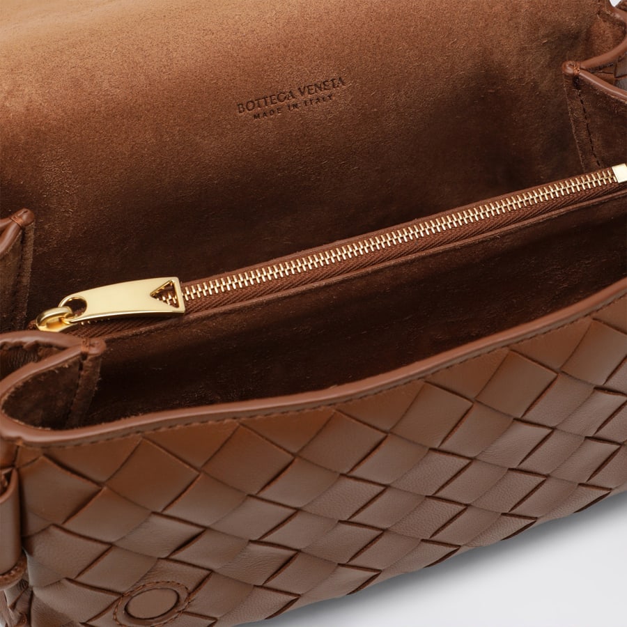 Bottega Veneta Borsa Notturno marrone in Intrecciato, view 5