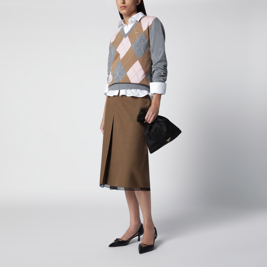 Prada Pouch Prada Wish nera in Re-Nylon, view 2