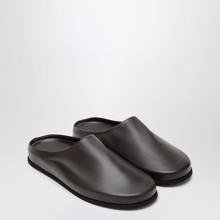 DEAR FRANCES Mule Vico in pelle color espresso, view 2