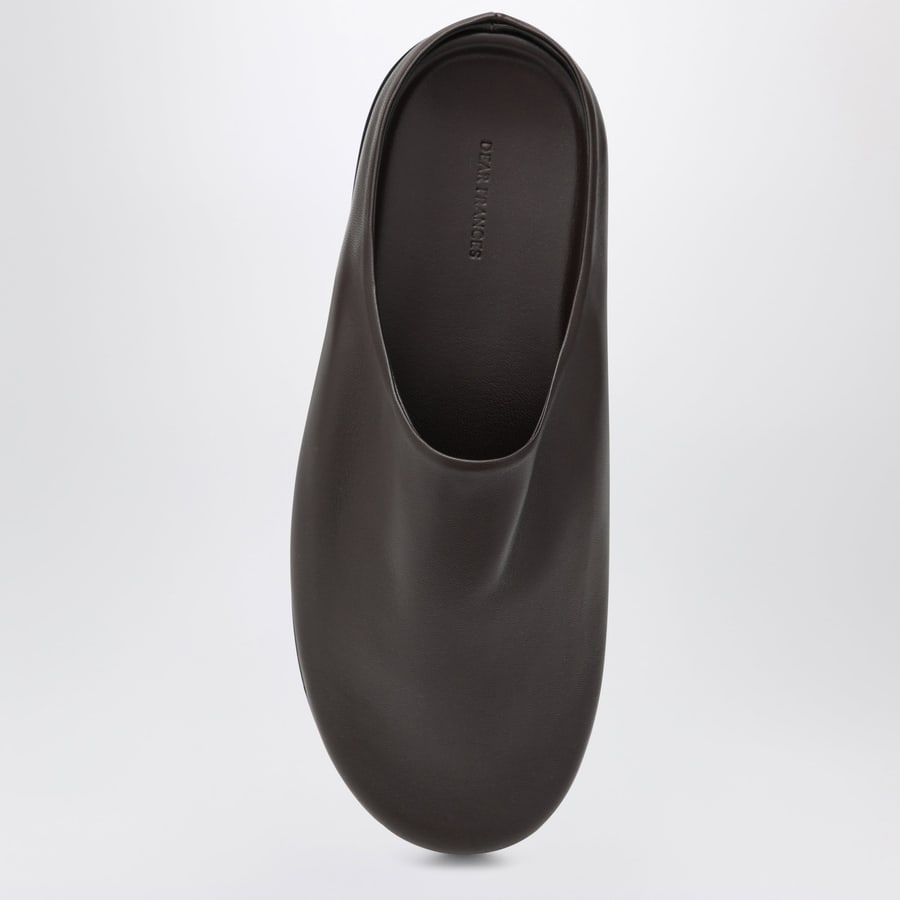 DEAR FRANCES Mule Vico in pelle color espresso, view 3