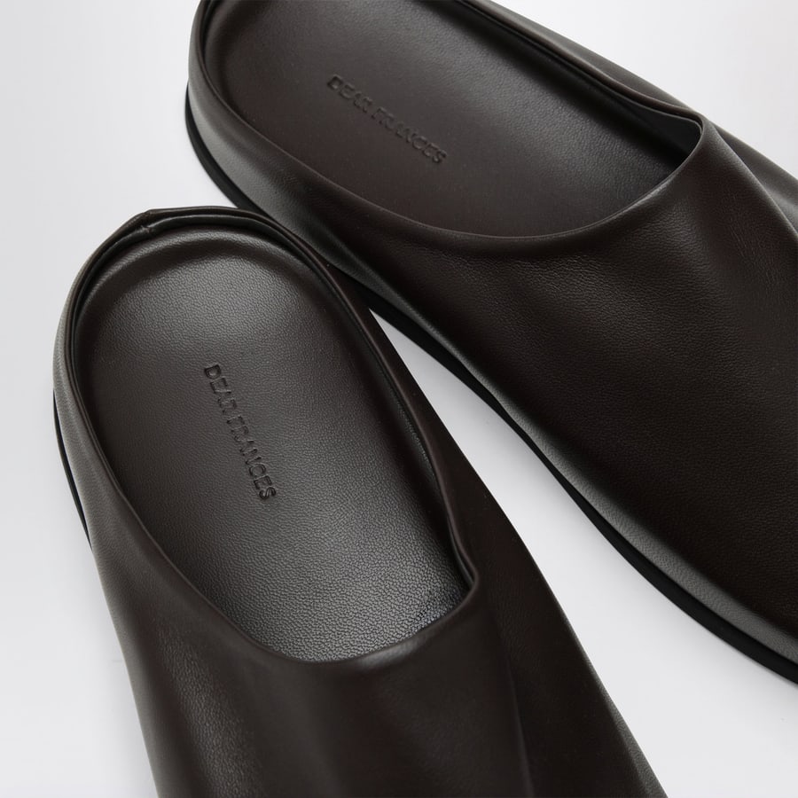 DEAR FRANCES Mule Vico in pelle color espresso, view 5