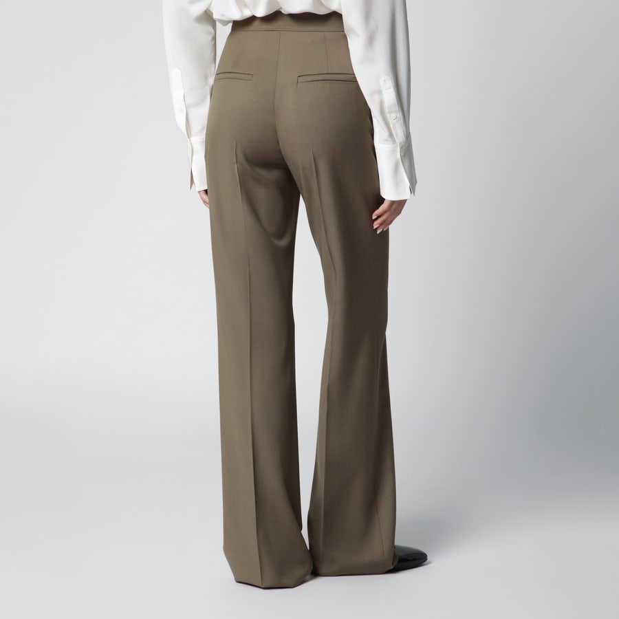 Max Mara Pantalone in gabardina di lana color cammello, view 4