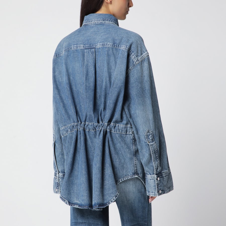 HAIKURE Camicia blu ryder in denim, view 3