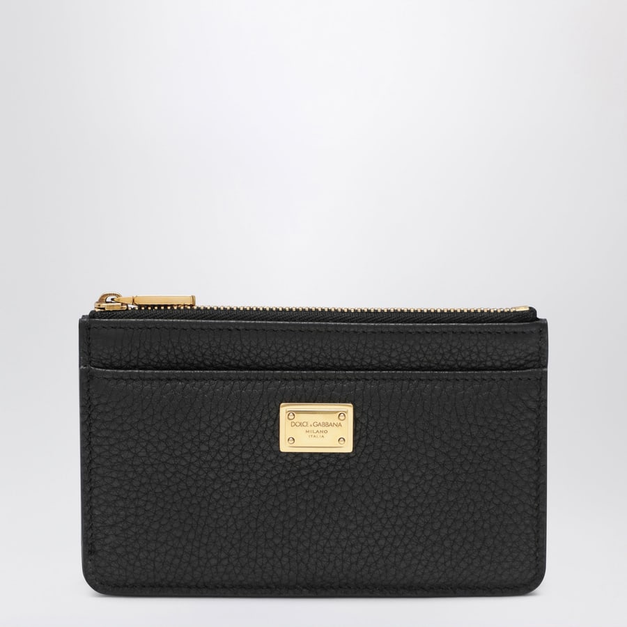 Dolce & Gabbana Portacarte nero in pelle di vitello Dauphine
