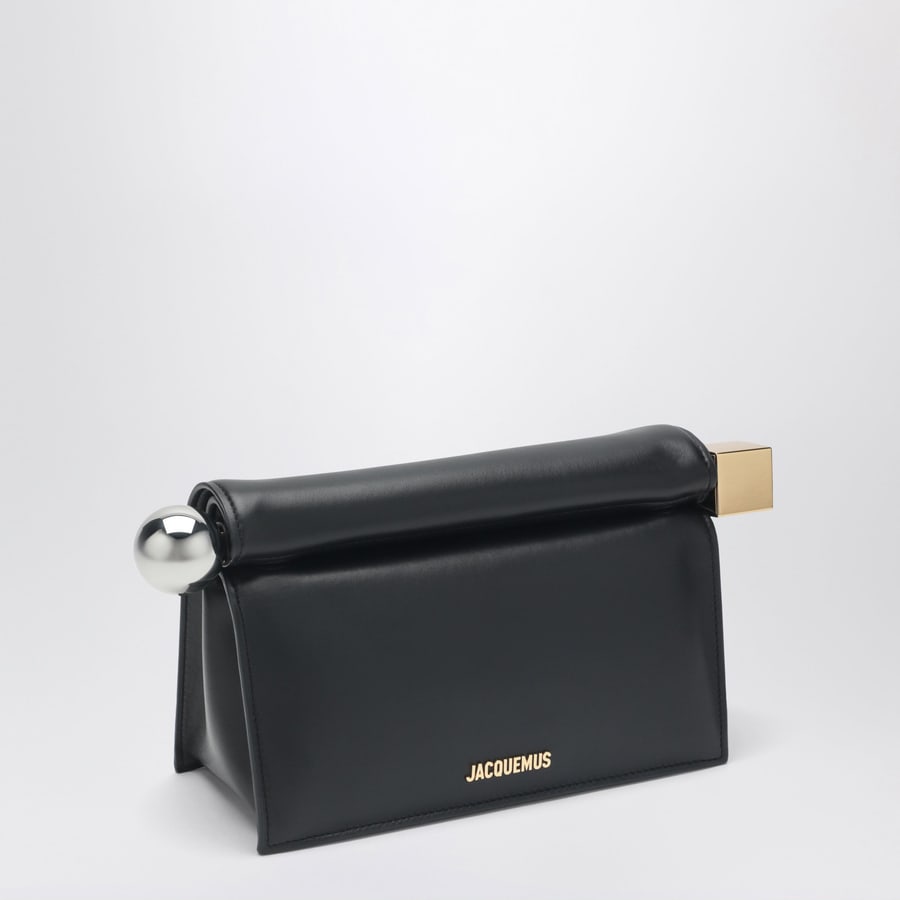 Jacquemus Pochette Rond Carré nera, view 3