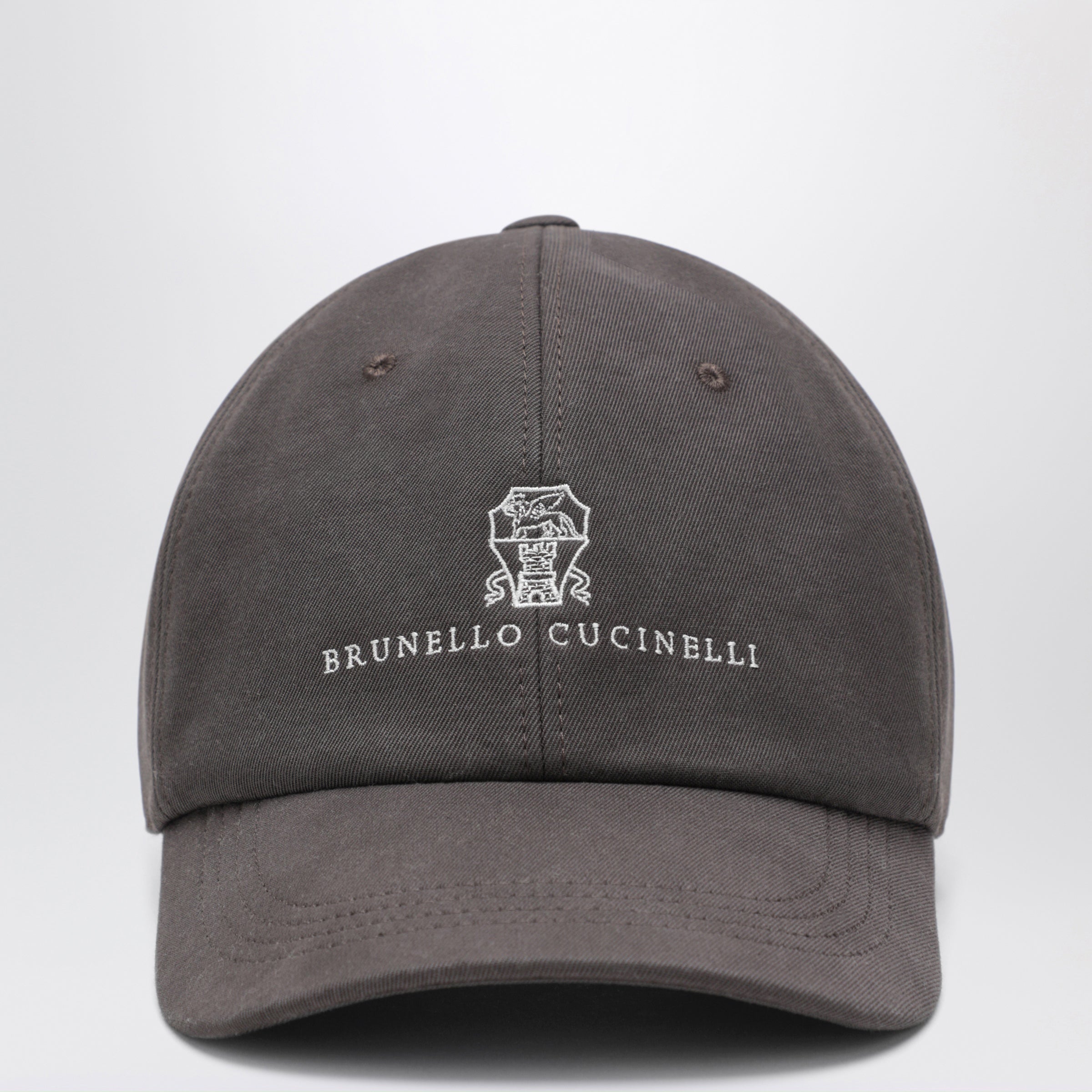 Brunello Cucinelli Cappello da baseball marrone in cotone
