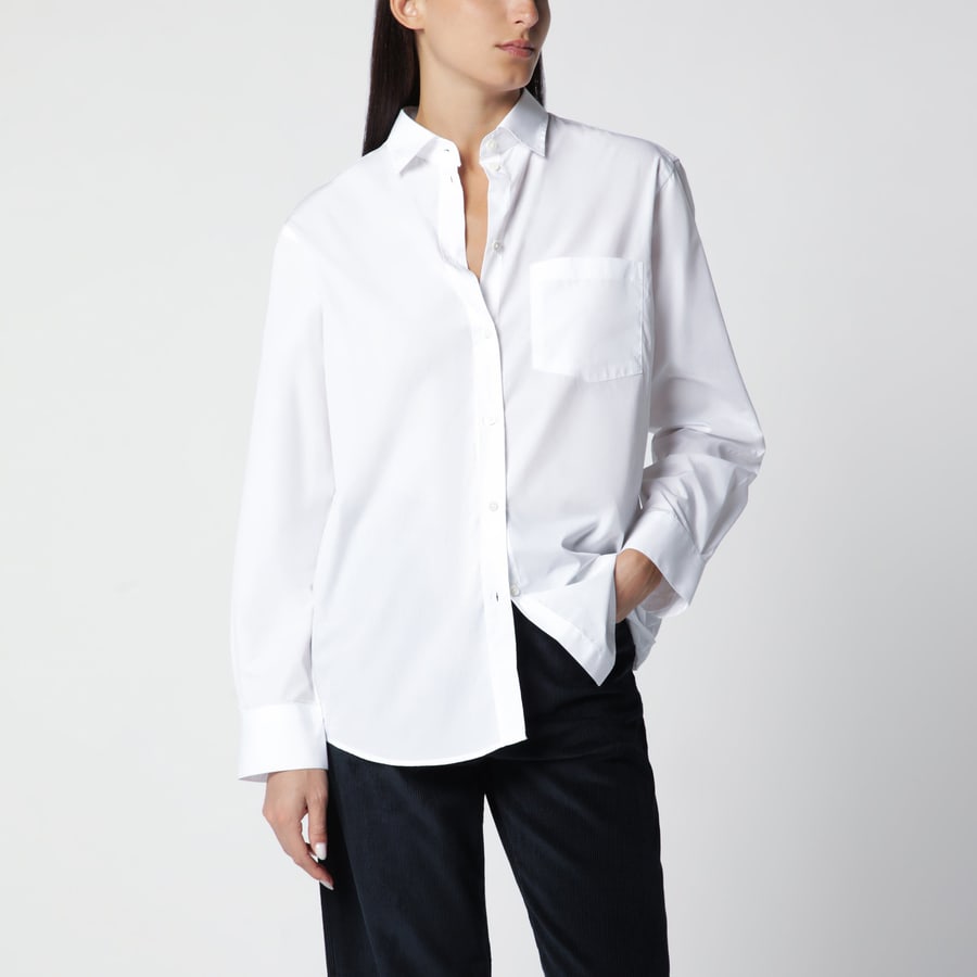 ROHE Camicia bianco ottico in cotone