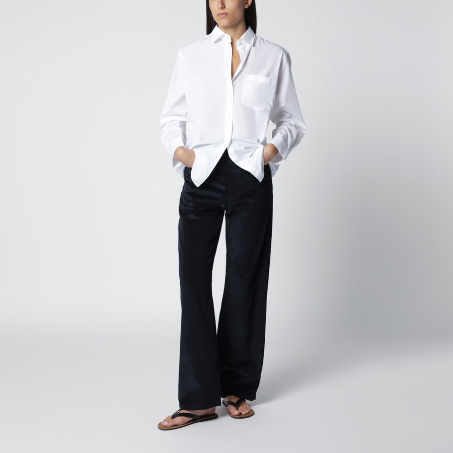 ROHE Camicia bianco ottico in cotone, view 2
