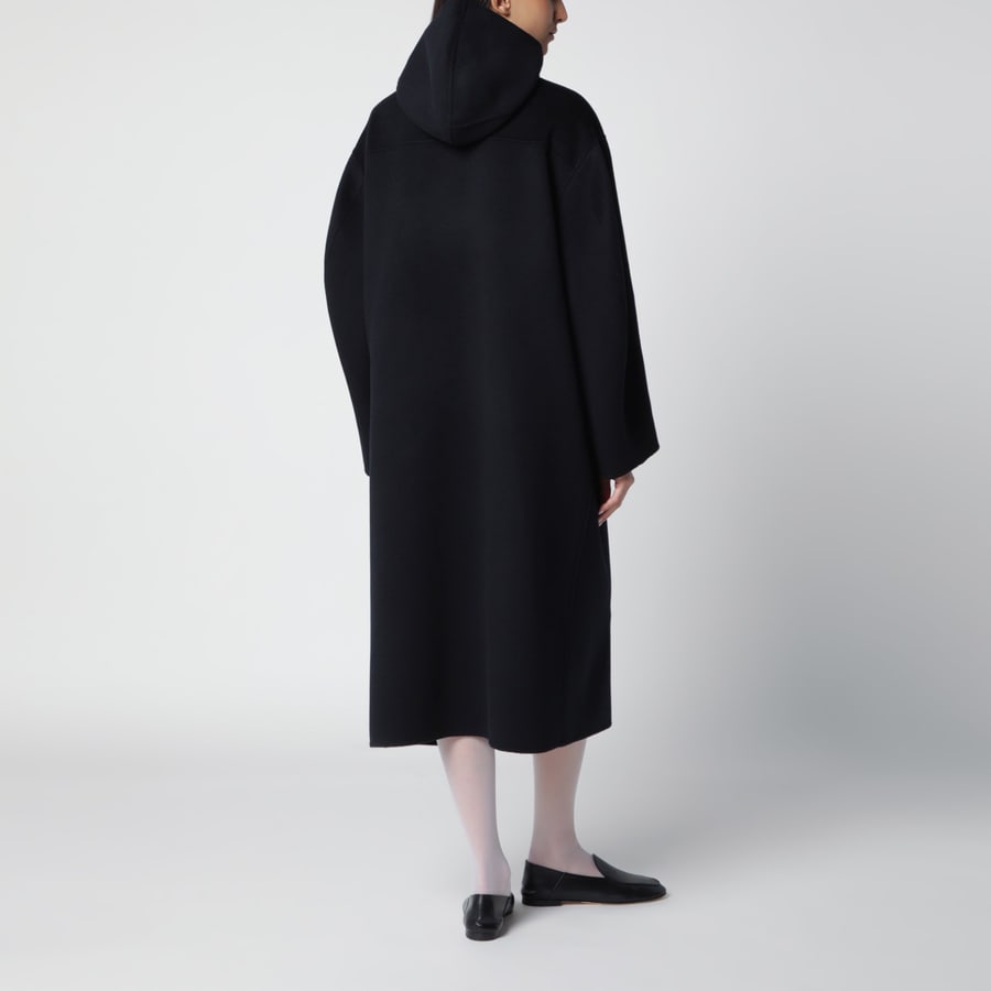 ROHE Cappotto blu navy con chiusure a duffle, view 3