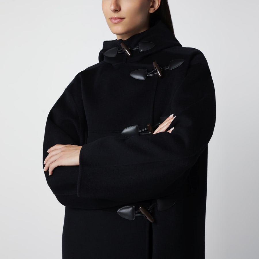 ROHE Cappotto blu navy con chiusure a duffle, view 4