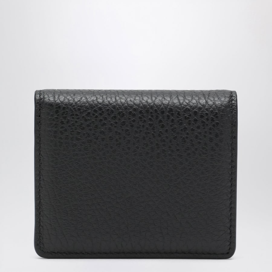 Maison Margiela Portacarte compatto Four Stitches in pelle nero, view 2