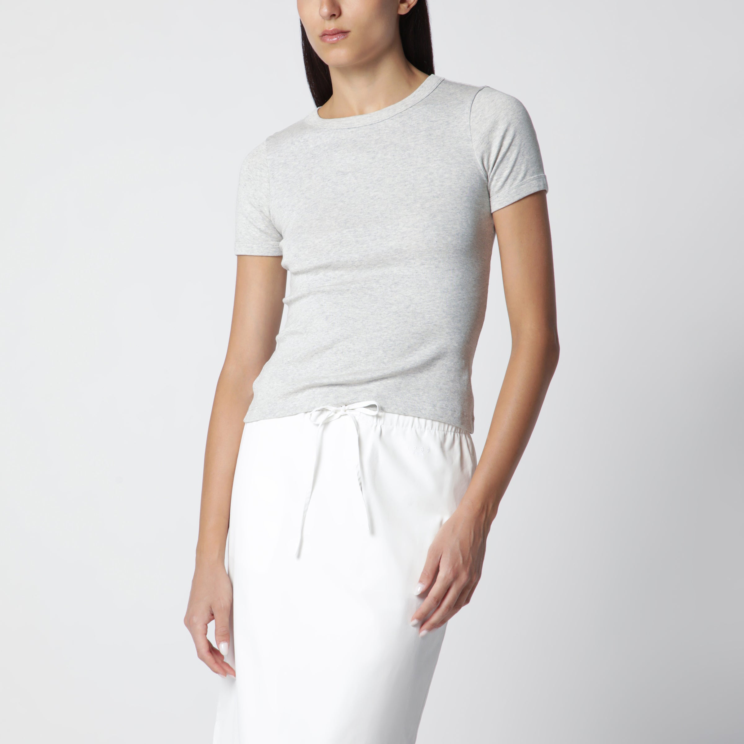 FLORE FLORE T-shirt Car Tee in cotone biologico grigia mélange