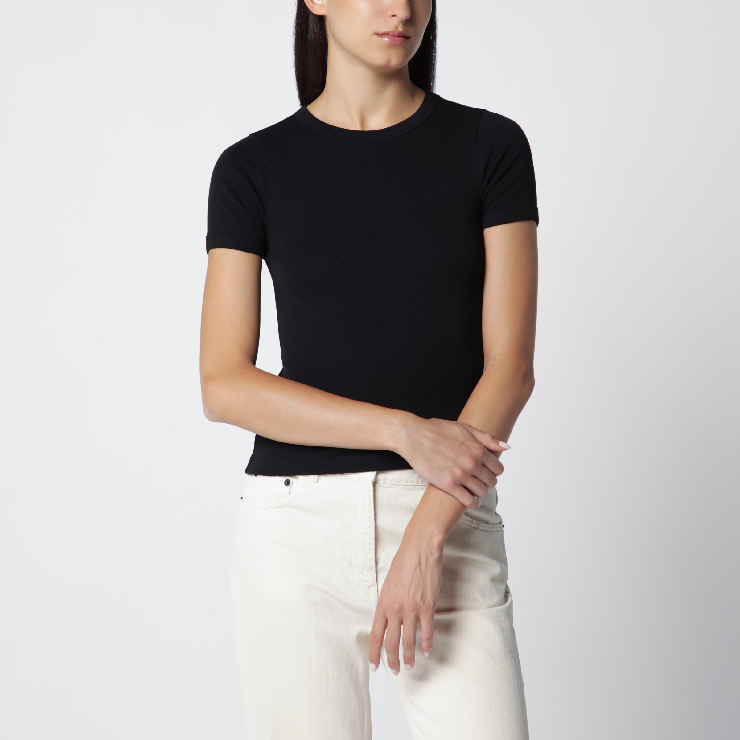 FLORE FLORE T-shirt Car Tee in cotone biologico nera