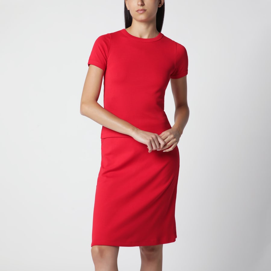 FLORE FLORE T-shirt Car Tee in cotone biologico rossa