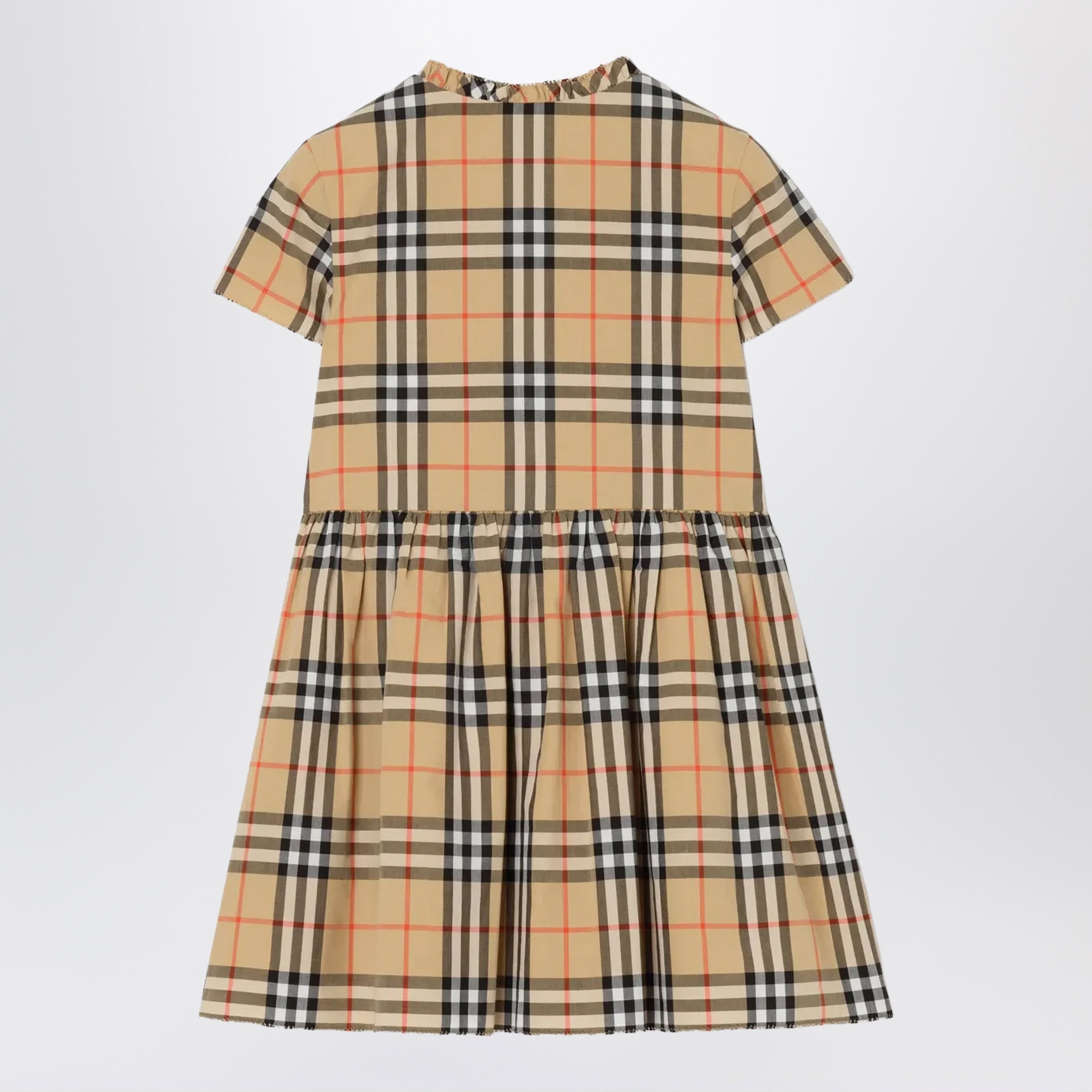 Burberry Abito motivo Check in cotone, view 2
