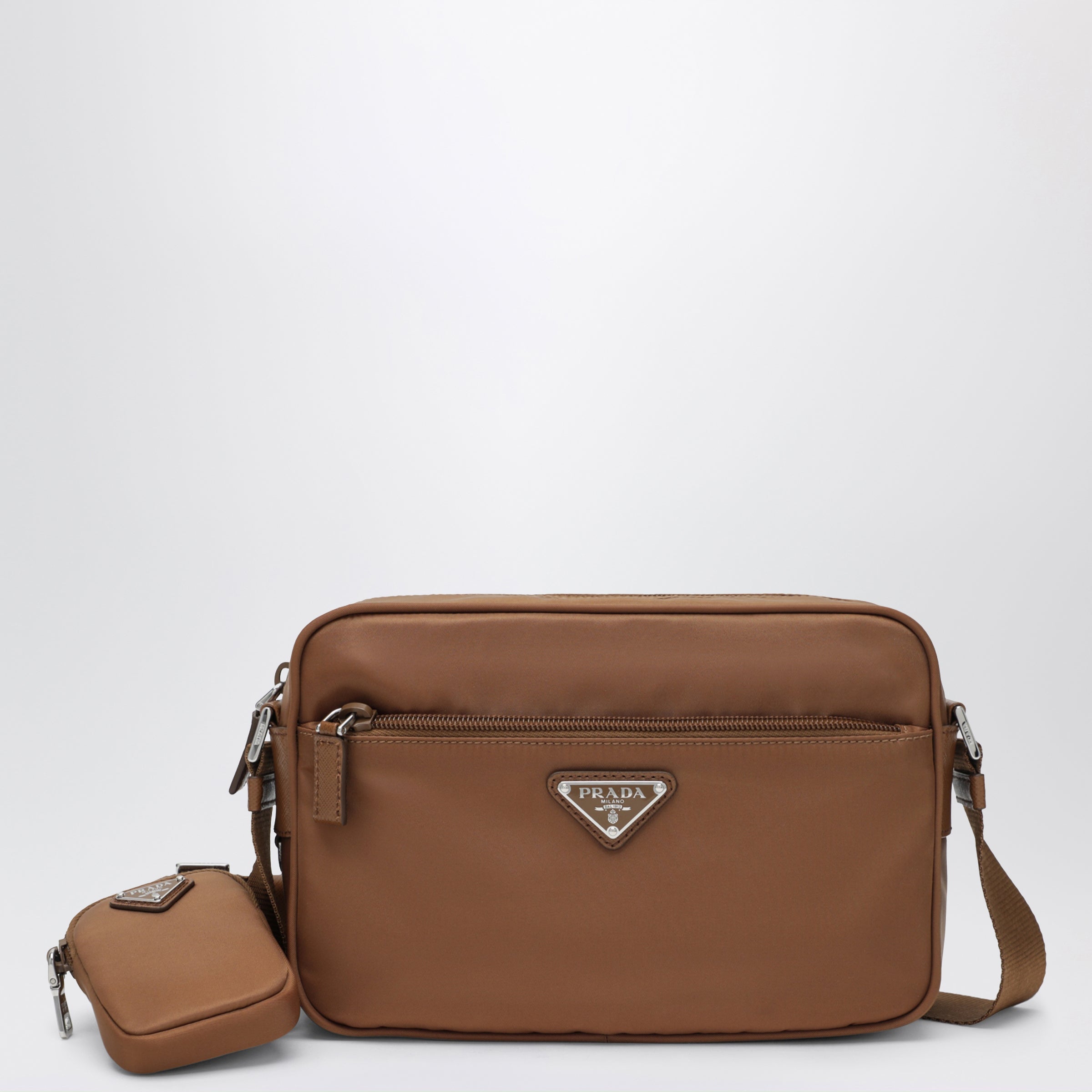 Prada Borsa a tracolla in Re-Nylon color brandy
