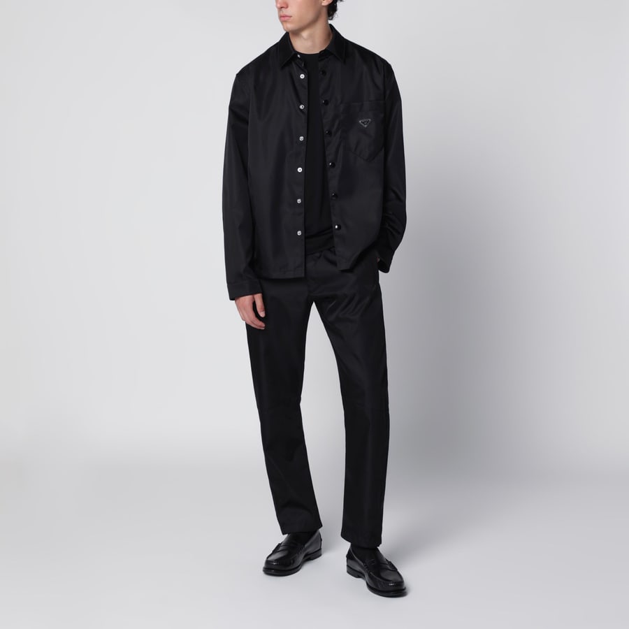 Prada Camicia in Re-Nylon nera, view 2