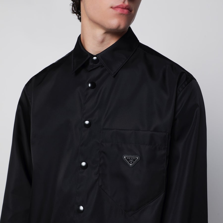Prada Camicia in Re-Nylon nera, view 4