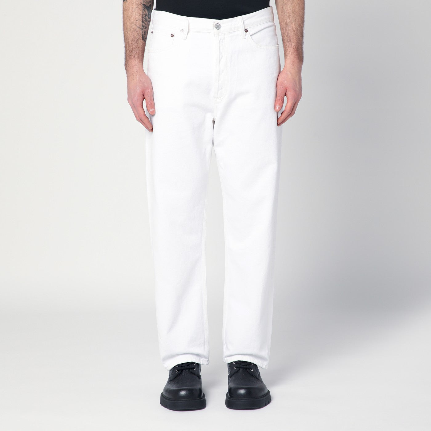 AGOLDE Jeans bianco in denim rigenerato