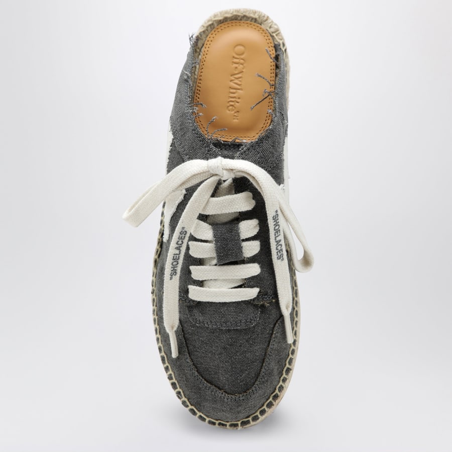 Off-White Espadrillas Arrow nere/bianche, view 3