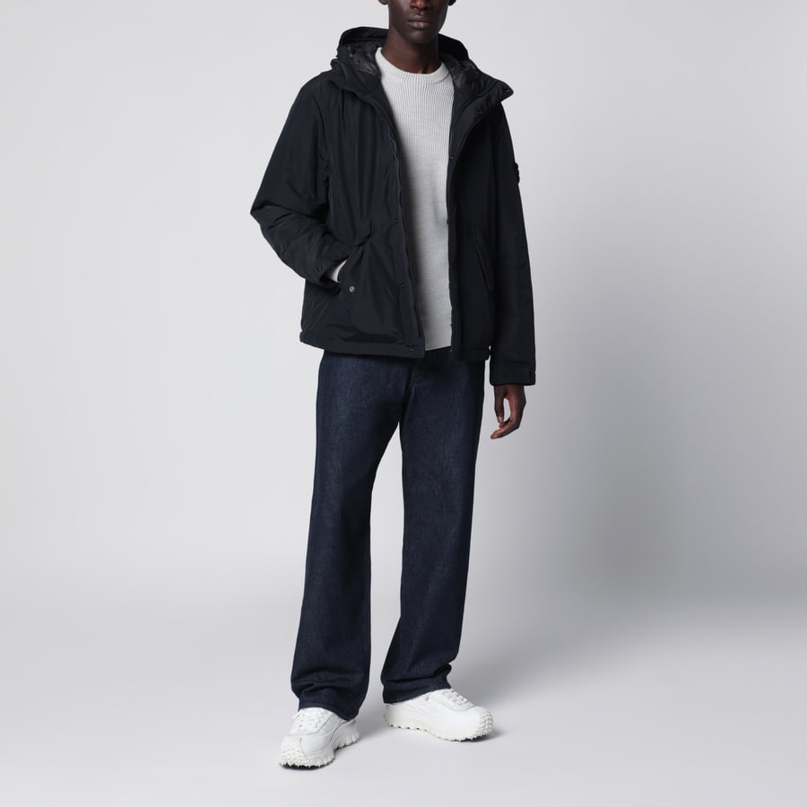 Stone Island Giacca imbottita con zip nera, view 2