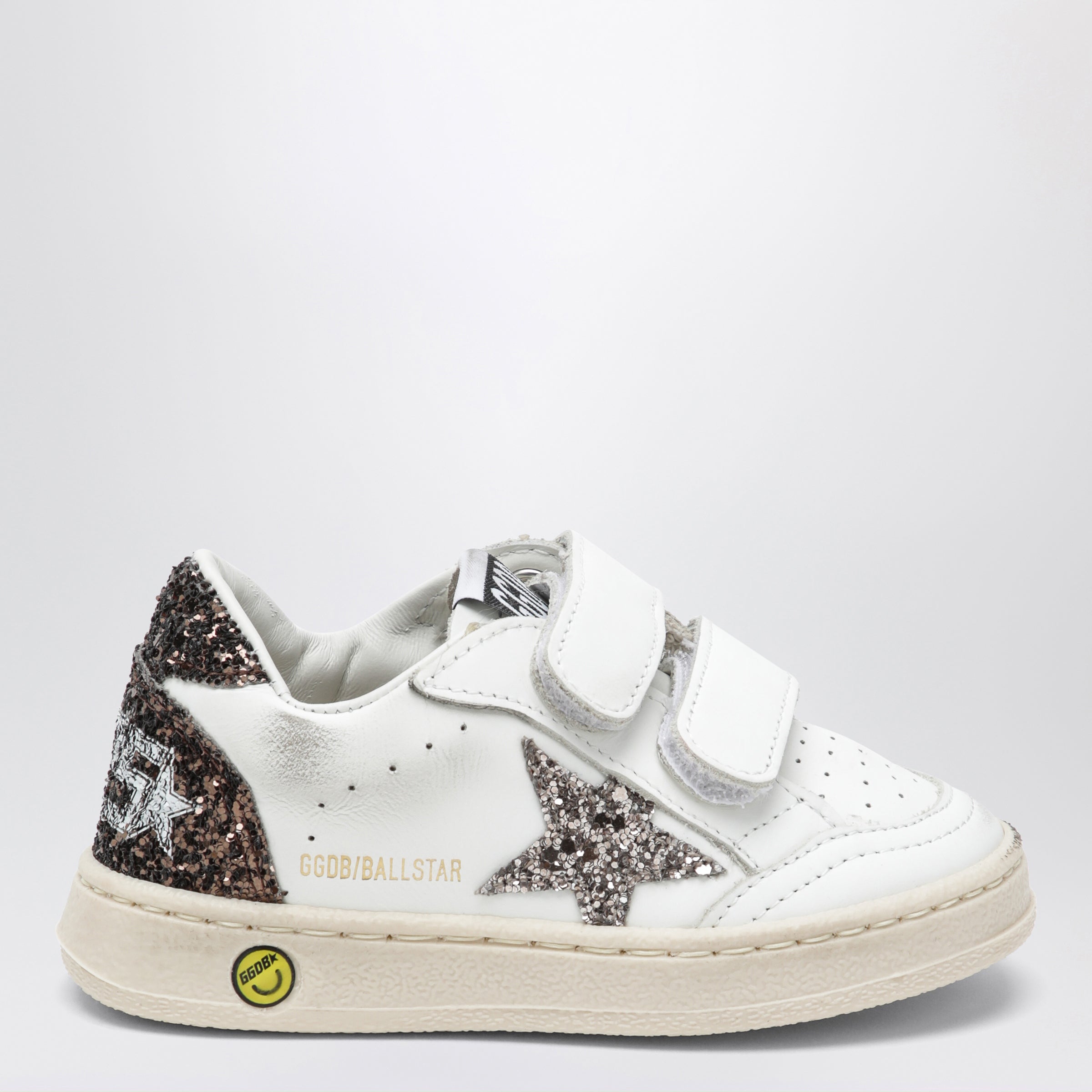 Golden Goose Sneakers Ball Star bianca/cenere/marrone