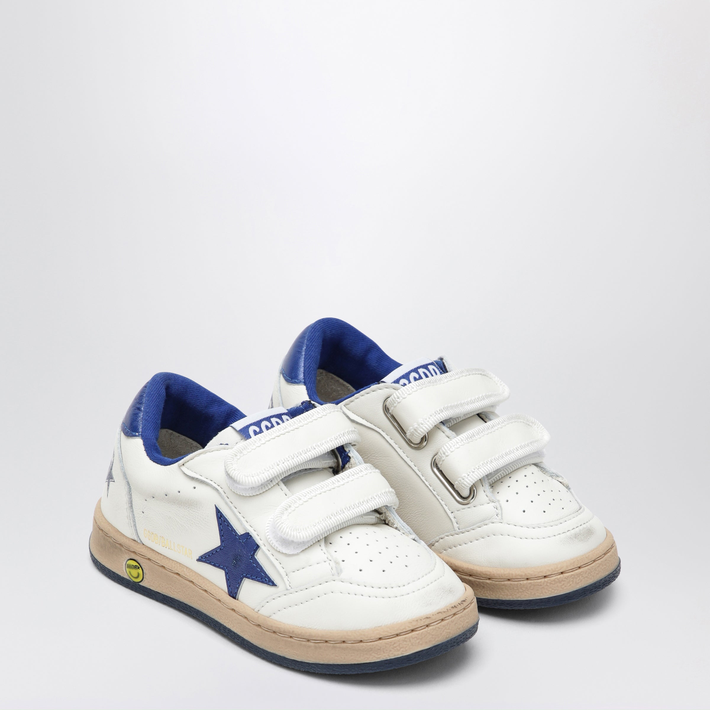 Golden Goose Sneakers Ball Star bianca/blu, view 2