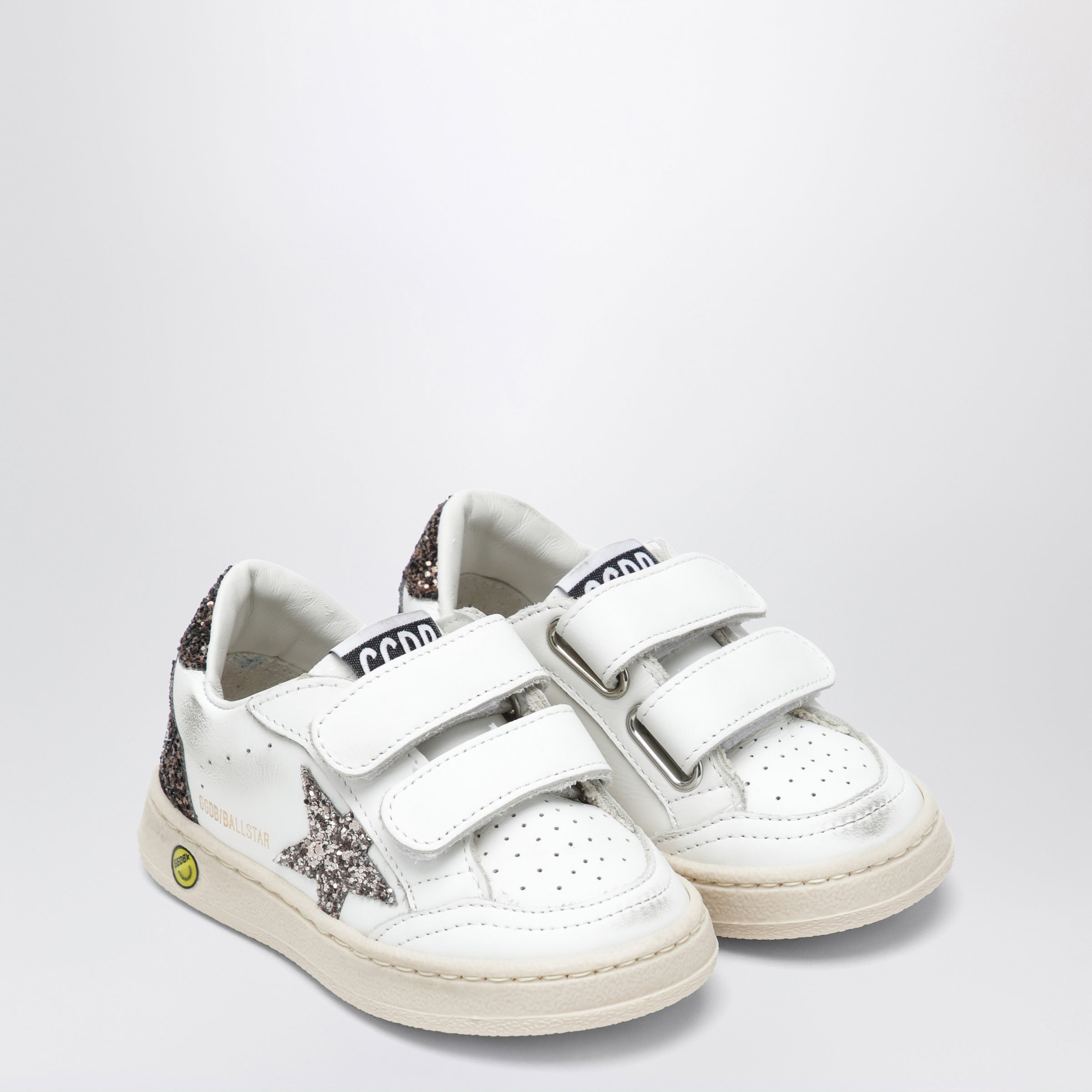 Golden Goose Sneakers Ball Star bianca/cenere/marrone, view 2