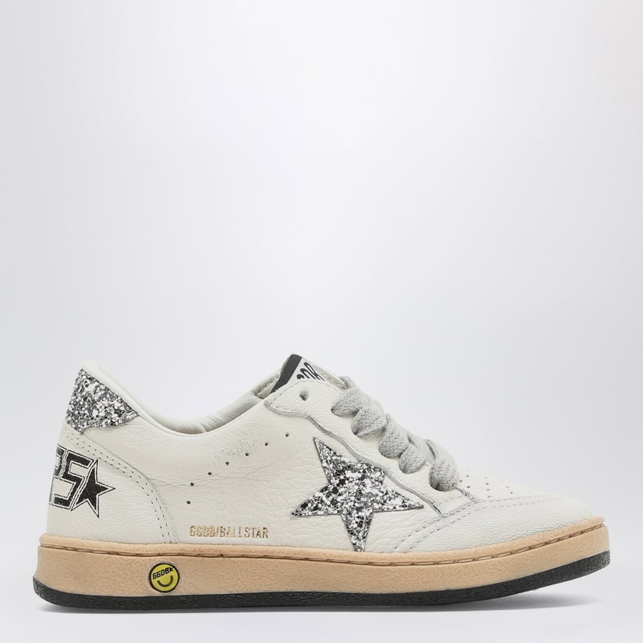 Golden Goose Sneaker Ball Star bianca/argento