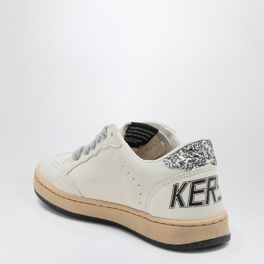 Golden Goose Sneaker Ball Star bianca/argento, view 4