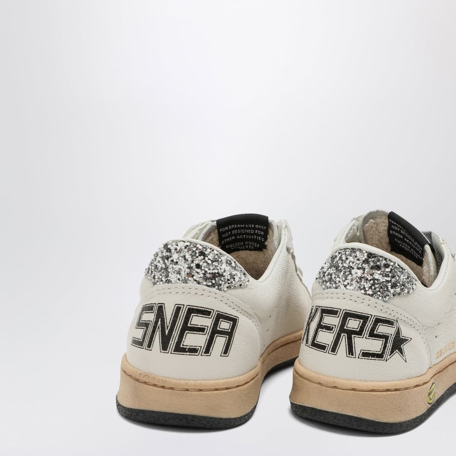 Golden Goose Sneaker Ball Star bianca/argento, view 5
