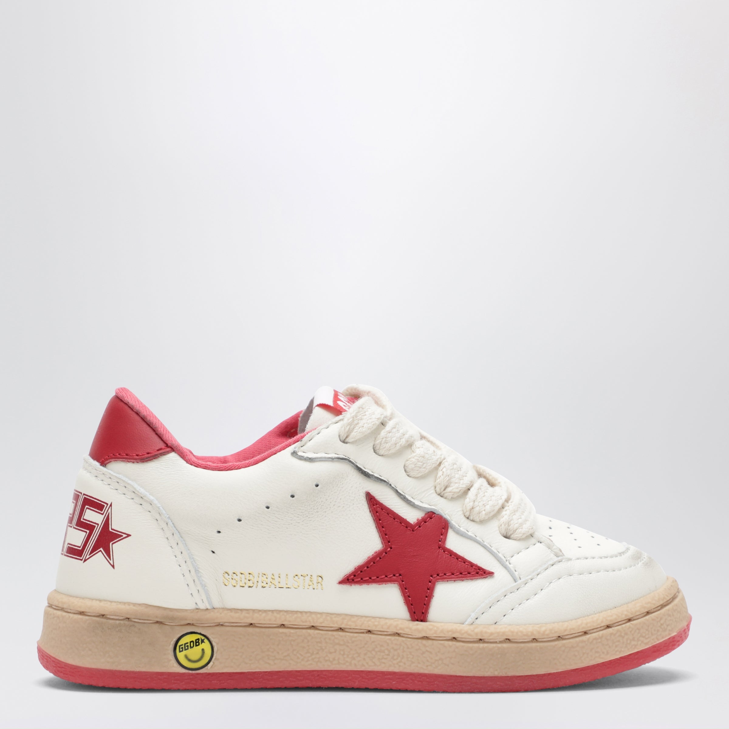 Golden Goose Sneakers Ball Star bianca/rossa