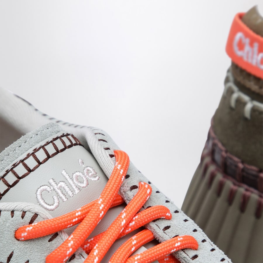 Chloé Sneakers Nama color verde militare, view 5
