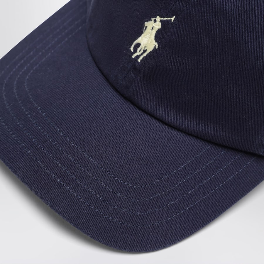 Polo Ralph Lauren Cappello da baseball blu navy in cotone, view 4