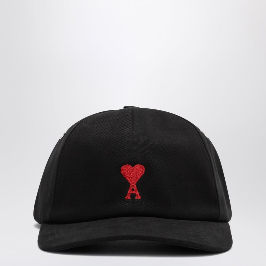AMI Paris Cappello da baseball nero con logo