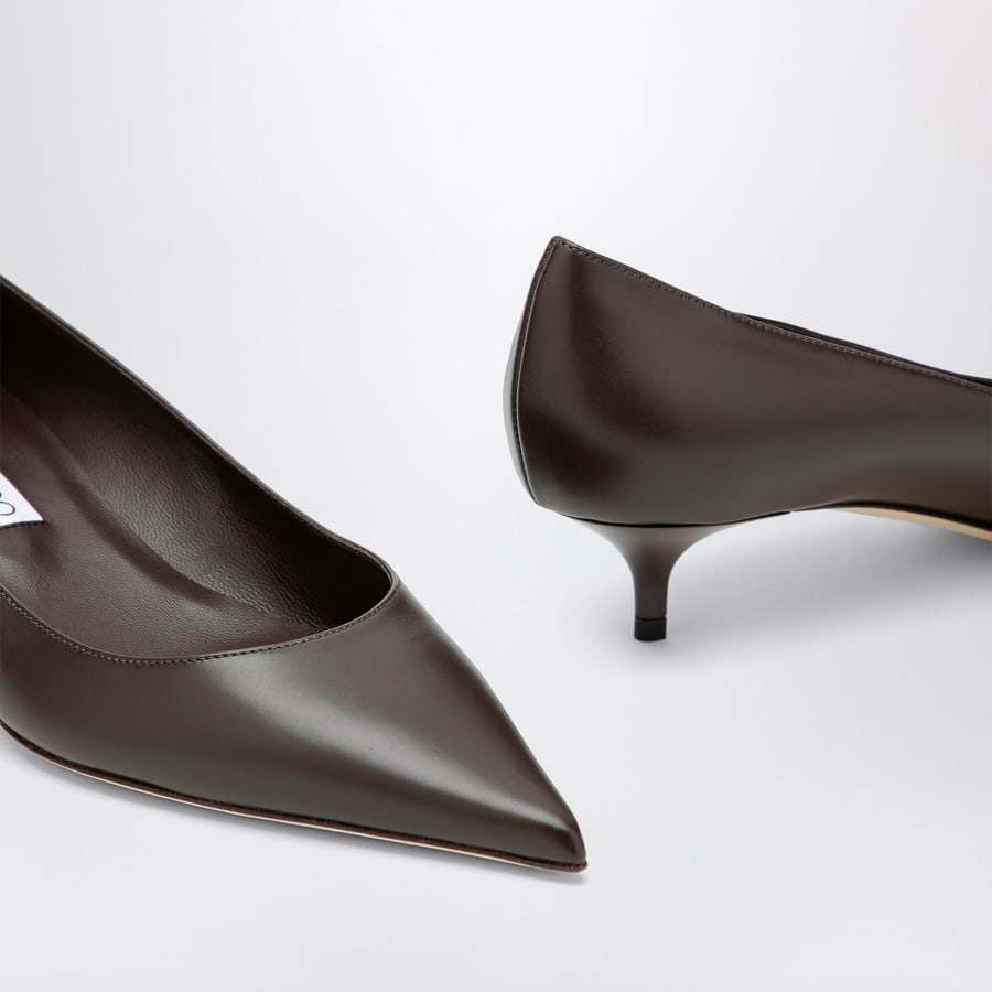 Jimmy Choo Décolleté Amelia 35 in pelle Chocolate, view 5