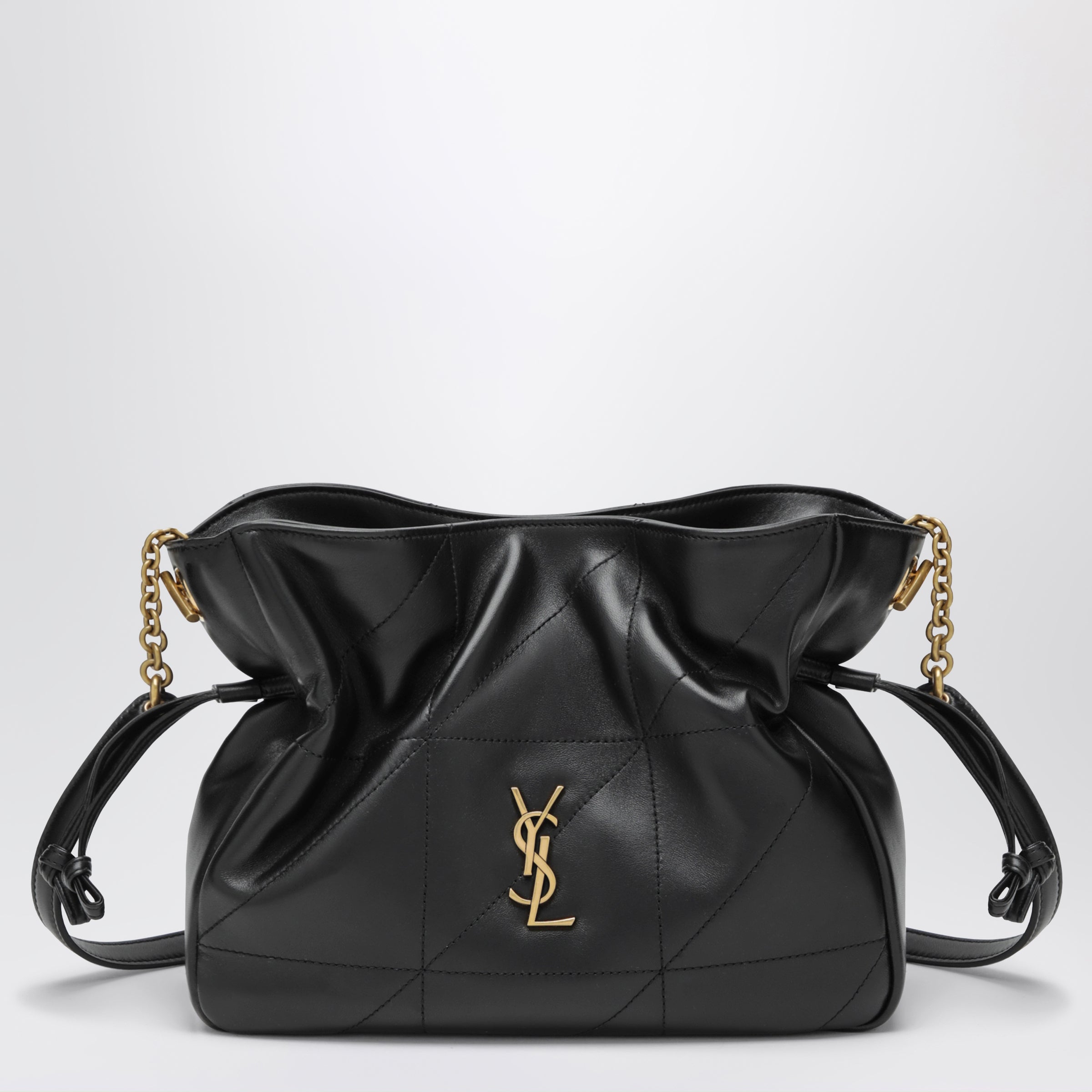 Saint Laurent Pochette a spalla Jamie in pelle di agnello nera