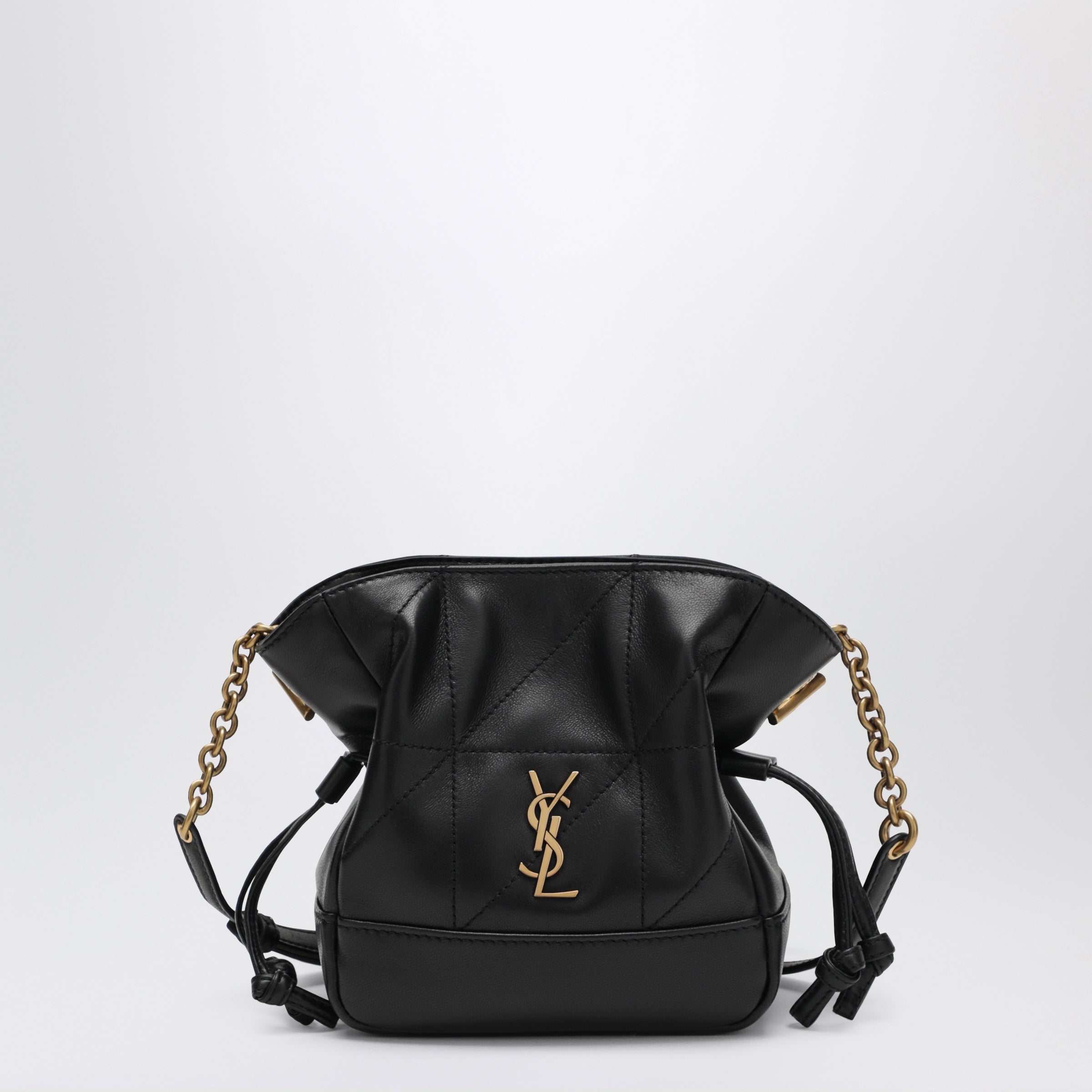 Saint Laurent Pochette mini a spalla Jamie in pelle di agnello nera