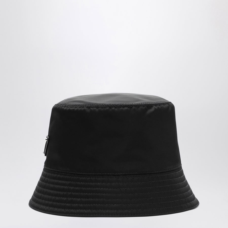 Prada Cappello da pescatore nero in Re-Nylon, view 3