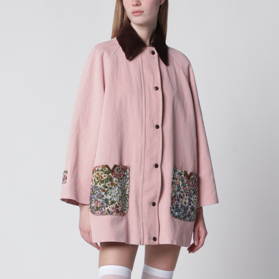 Valentino Garavani Caban in denim rosa