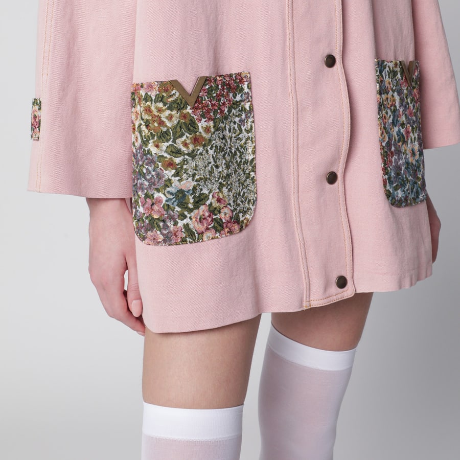 Valentino Garavani Caban in denim rosa, view 4