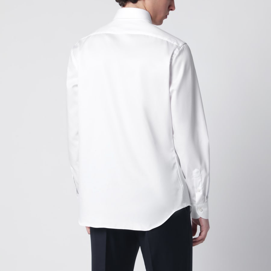 XACUS Camicia Travel bianca in cotone, view 3