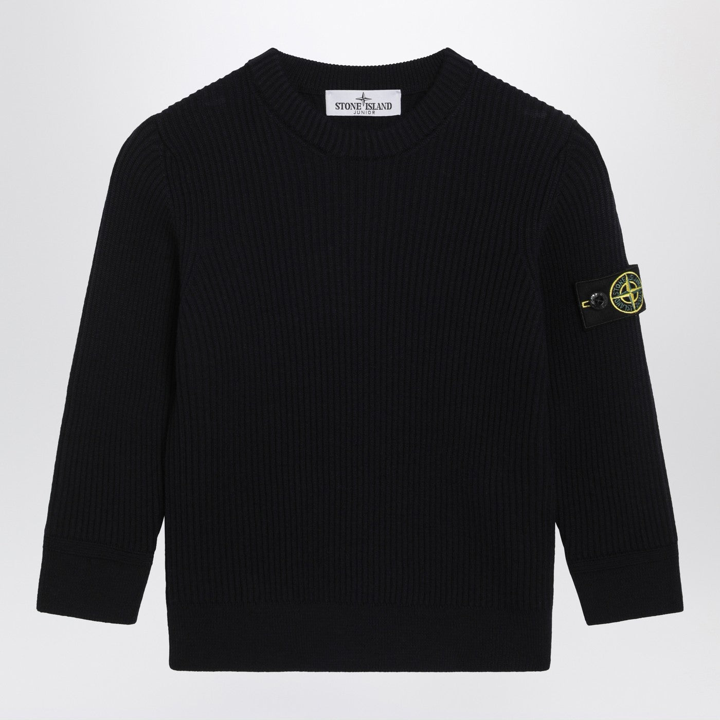 Stone Island Maglione blu navy in lana