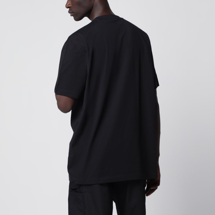 adidas Y-3 T-shirt nera con logo, view 3