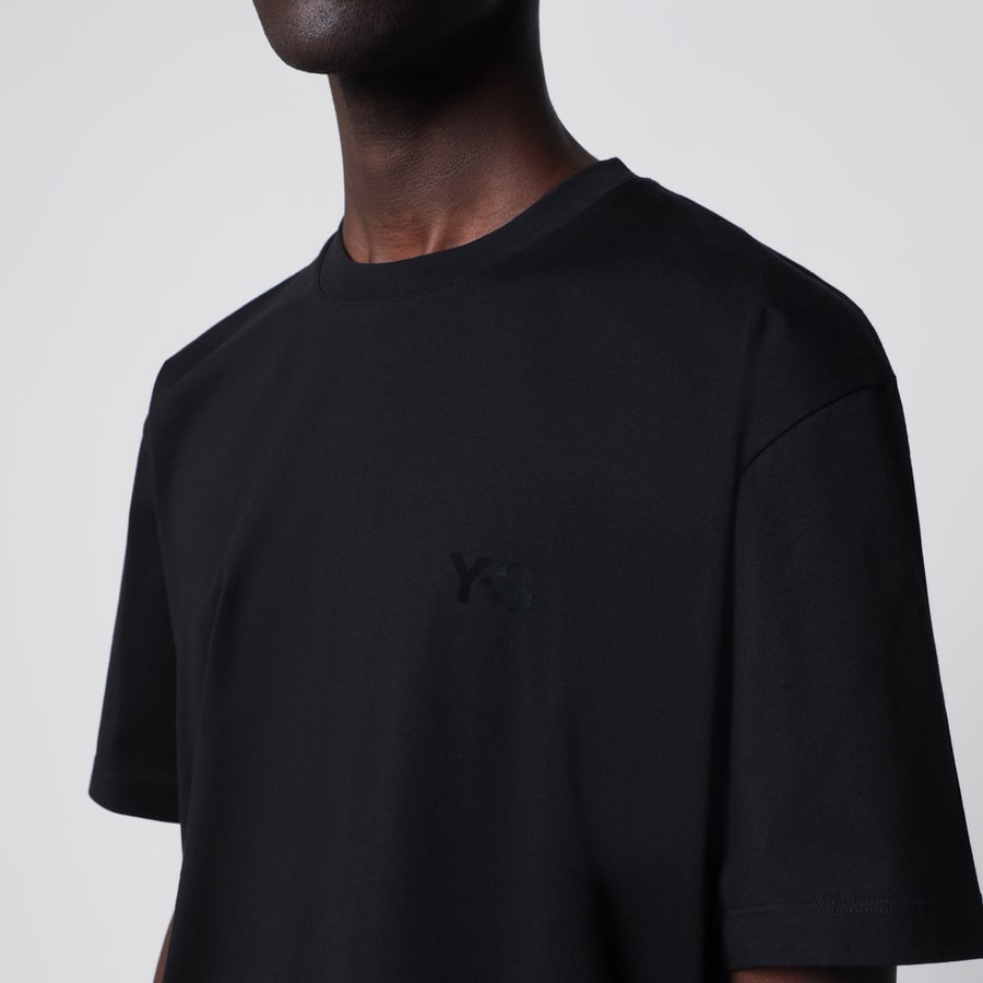 adidas Y-3 T-shirt nera con logo, view 4