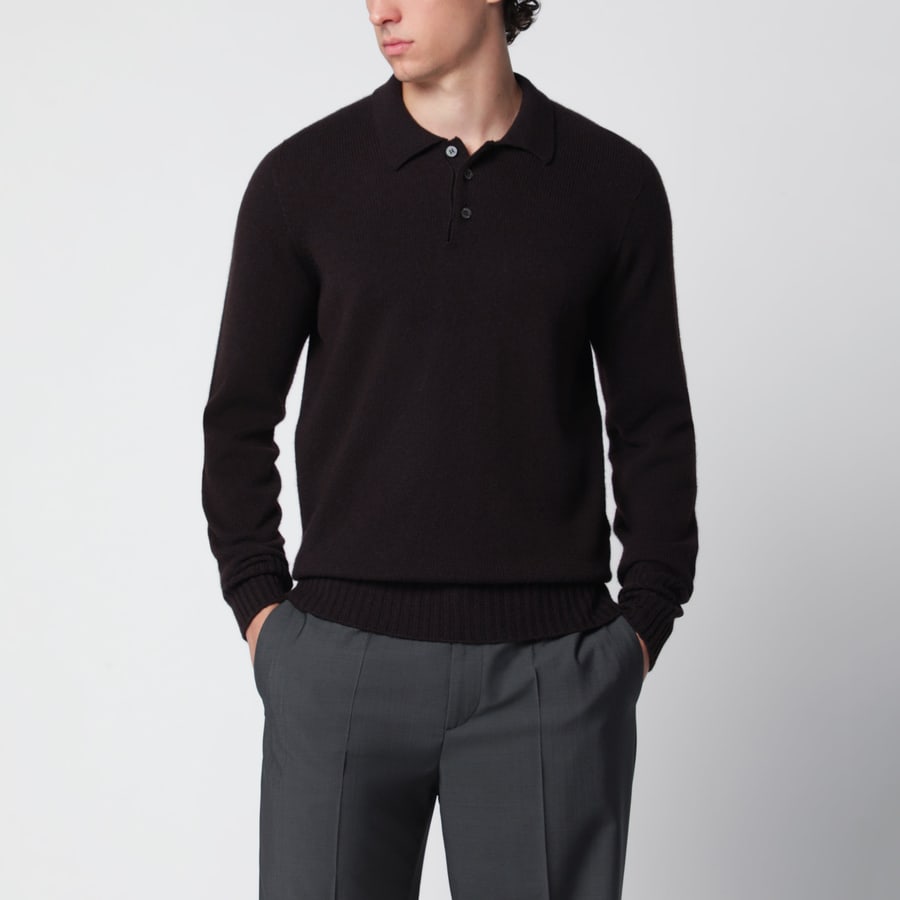 DRUMOHR Polo marrone in lana