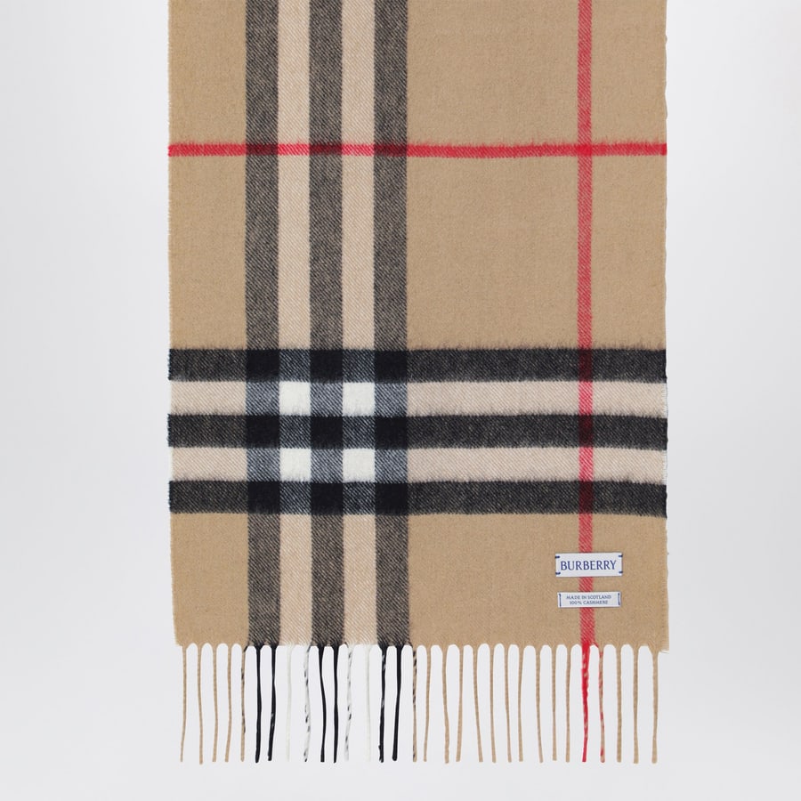 Burberry Sciarpa in cashmere con motivo Check, view 3