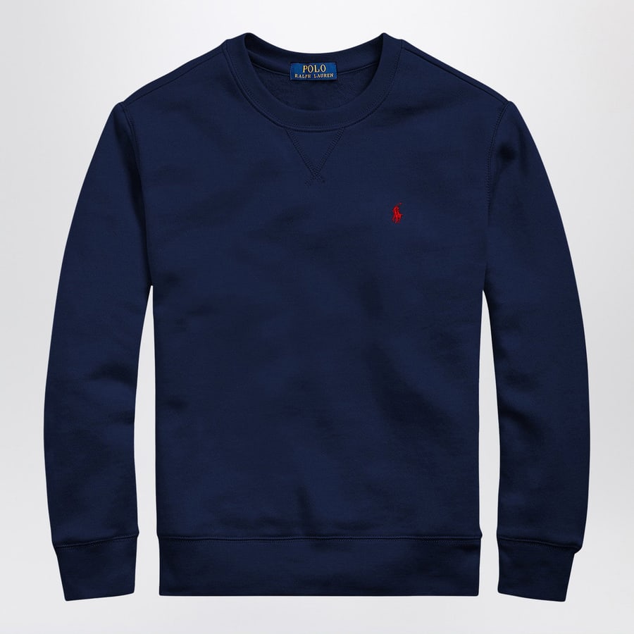 Polo Ralph Lauren Felpa blu navy in misto cotone
